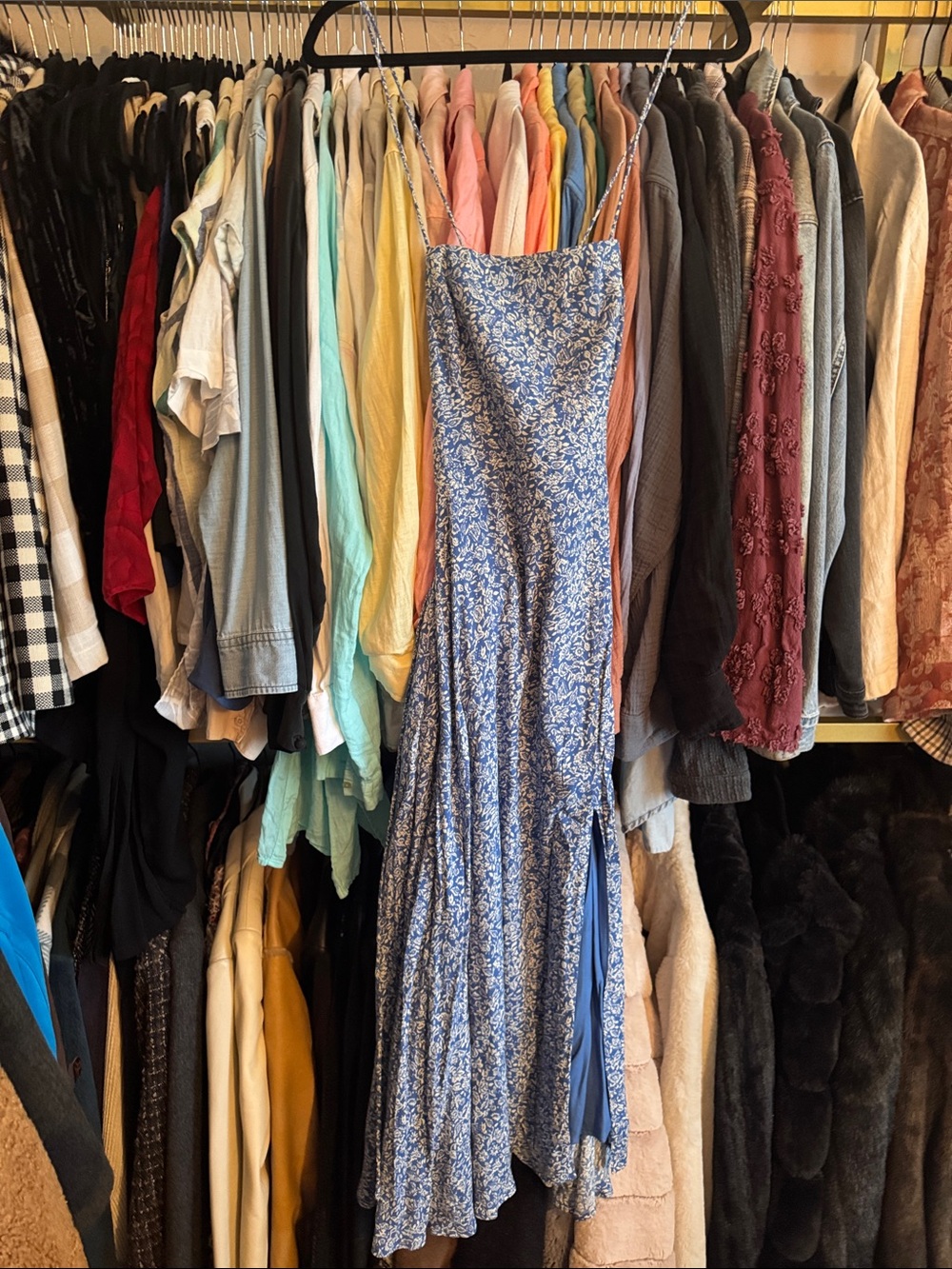 Lulus maxi slit dress